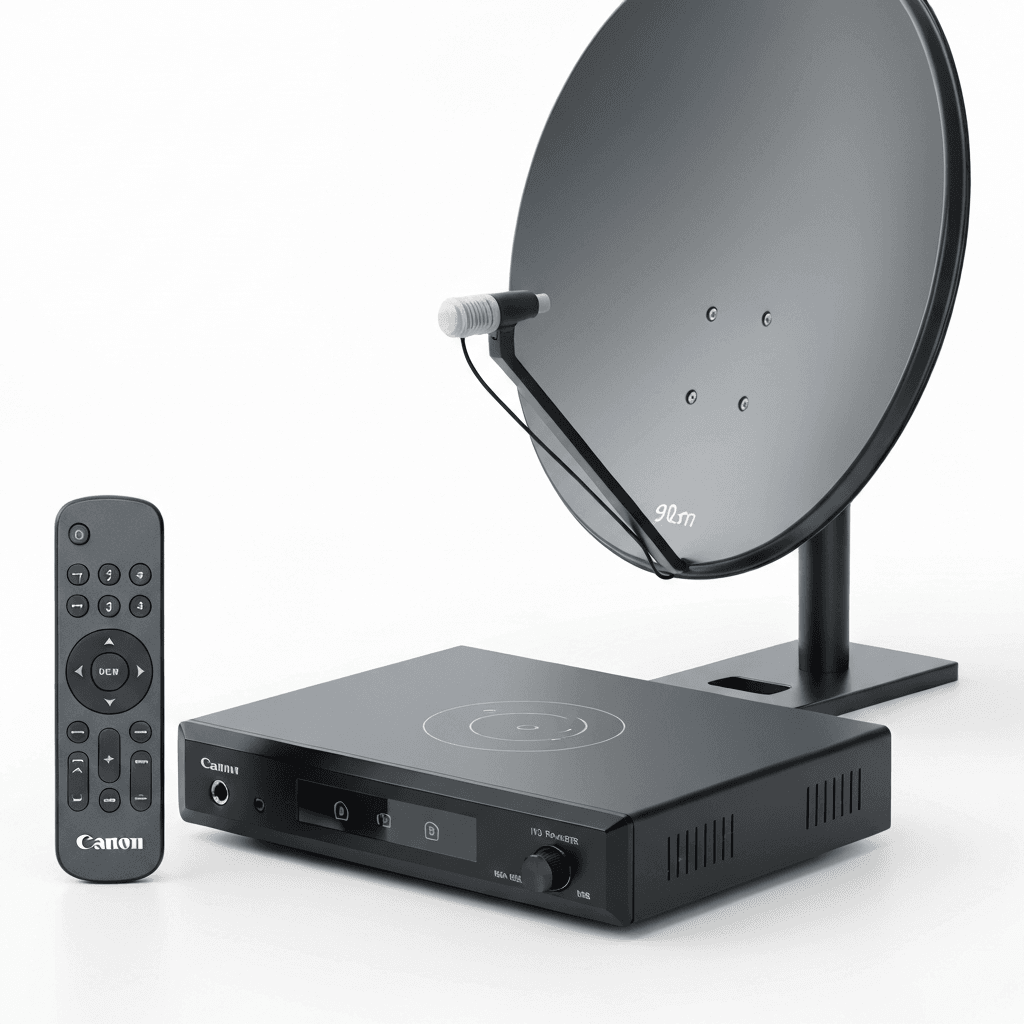 Satellite HD Receiver + Dish Kit